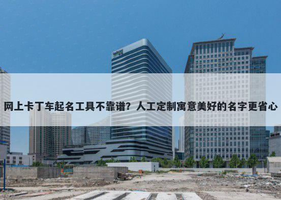 网上卡丁车起名工具不靠谱？人工定制寓意美好的名字更省心
