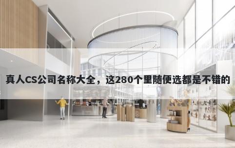 真人CS公司名称大全，这280个里随便选都是不错的