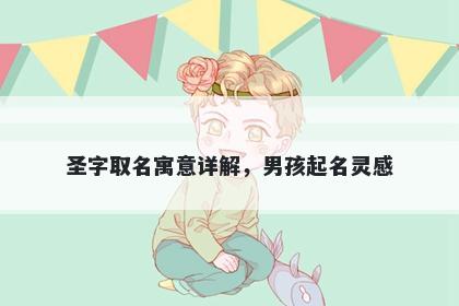圣字取名寓意详解，男孩起名灵感