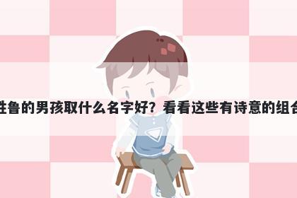 姓鲁的男孩取什么名字好？看看这些有诗意的组合