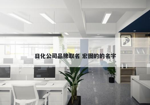 日化公司品牌取名 宏图的的名字