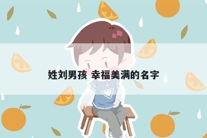 姓刘男孩 幸福美满的名字