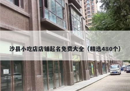 沙县小吃店店铺起名免费大全（精选480个）