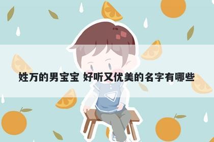 姓万的男宝宝 好听又优美的名字有哪些