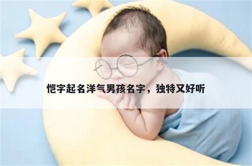 恺字起名洋气男孩名字，独特又好听