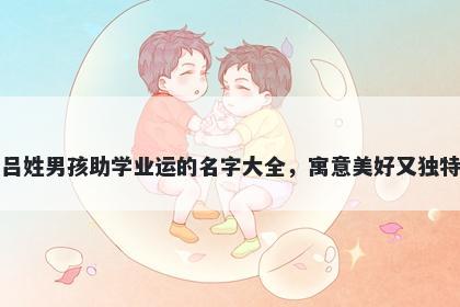 吕姓男孩助学业运的名字大全，寓意美好又独特