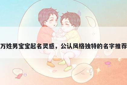 万姓男宝宝起名灵感，公认风格独特的名字推荐