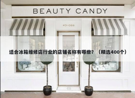 适合冰箱维修店行业的店铺名称有哪些？（精选400个）