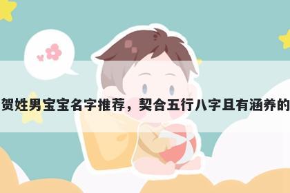 贺姓男宝宝名字推荐，契合五行八字且有涵养的