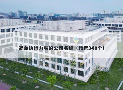 简单执行力强的公司名称（精选340个）