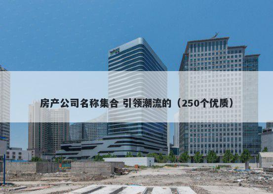 房产公司名称集合 引领潮流的（250个优质）