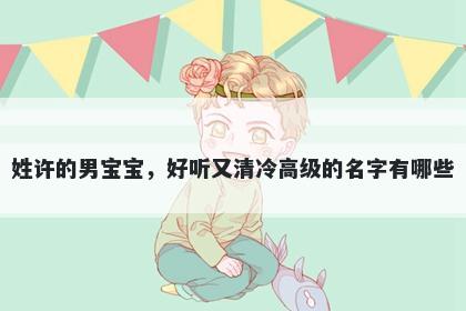 姓许的男宝宝，好听又清冷高级的名字有哪些