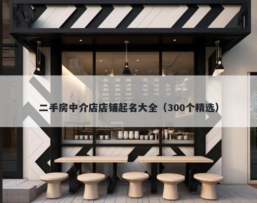 二手房中介店店铺起名大全（300个精选）