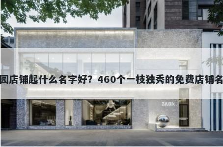 蹦床公园店铺起什么名字好?460个一枝独秀的免费店铺名称任选