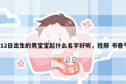 2026年-05月-12日出生的男宝宝起什么名字好听，姓邢 书卷气息的名字推荐