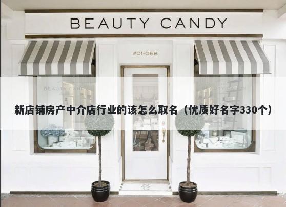 新店铺房产中介店行业的该怎么取名（优质好名字330个）