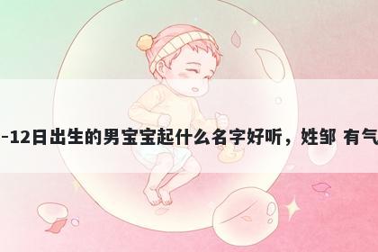 2026年-05月-12日出生的男宝宝起什么名字好听，姓邹 有气质的名字推荐