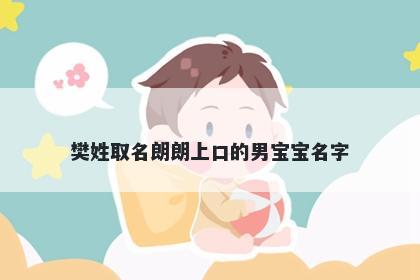 樊姓取名朗朗上口的男宝宝名字