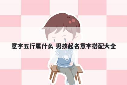 意字五行属什么 男孩起名意字搭配大全