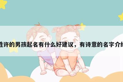 姓许的男孩起名有什么好建议，有诗意的名字介绍