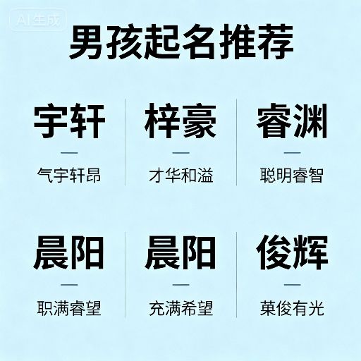2025聪字取名寓意好不好？带聪字的男孩名字大全今天最新列表