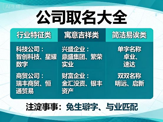 2025年五行带火的公司名字大全9月抢先知晓