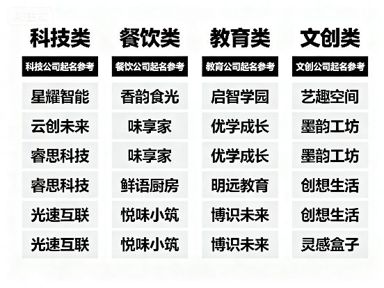 2025两个字的比较顺口的公司名字今天最新列表